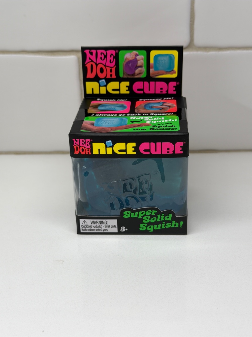 Needoh nice cube squishy BLUE